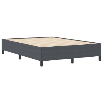 Cadru de pat Gri închis 160x200 cm din material corduroy - Img 2