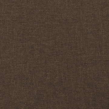 Cadru de pat, maro închis, 140x190 cm, material textil - Img 7