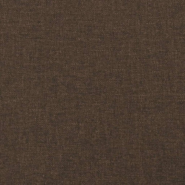 Cadru de pat, maro închis, 140x200 cm, material textil - Img 7