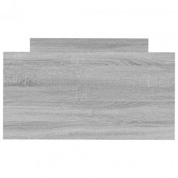 Cadru de pat mic single sonoma gri 75x190 cm lemn prelucrat - Img 4