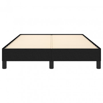 Cadru de pat, negru, 120x190 cm, material textil - Img 8