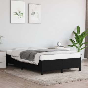 Cadru de pat, negru, 120x190 cm, material textil - Img 3