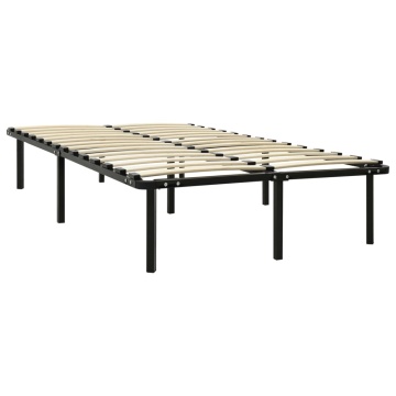 Cadru de pat, negru, 140 x 200 cm, metal - Img 2