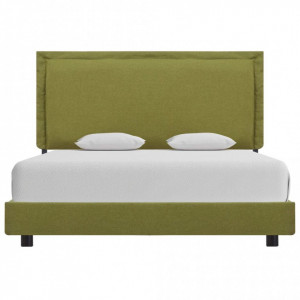 Cadru de pat, verde, 140 x 200 cm, material textil - Img 2