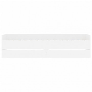 Cadru pat cu sertare, alb, 75x190 cm, mic single - Img 5