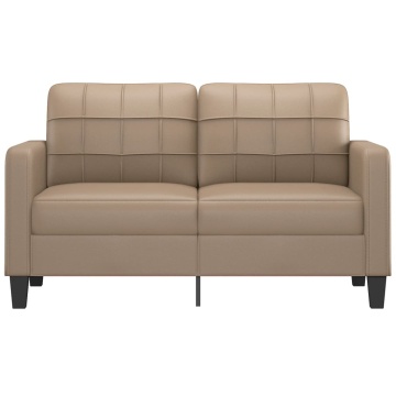 Canapea cu 2 locuri, cappuccino, 140 cm, piele ecologică - Img 3