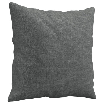 Canapea cu 3 locuri cu pernuțe, gri închis, 180 cm, textil - Img 5