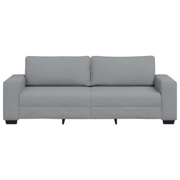 Canapea cu 3 locuri, țesătură gri deschis, 180 cm - Img 4