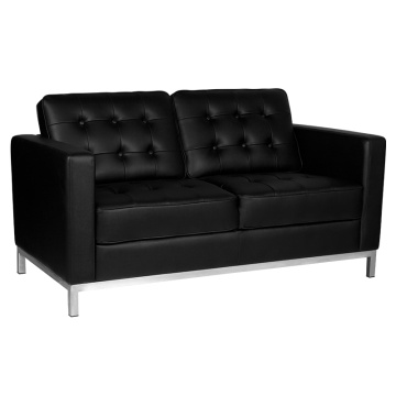 Canapea Gabbiano pentru sala de asteptare bm18019 neagra - Img 1