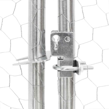 Canisa de exterior cu alergare 4x3x1,9 m otel galvanizat - Img 6