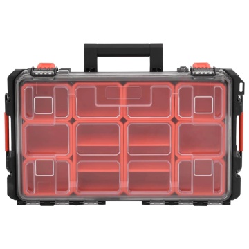 Carcasă de transport portabilă, negru, 55,5x34,5x13,5 cm, PP - Img 2