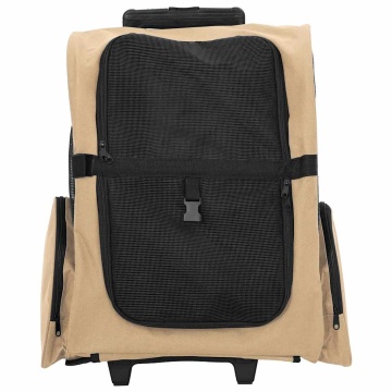 Cărucior pentru animale de companie 3 în 1, design nisipos, 48x32x57 cm, material Oxford - Img 3