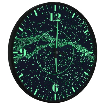 Ceas de perete cu scale luminoase și indicatori albastru Ø30 cm - Img 5
