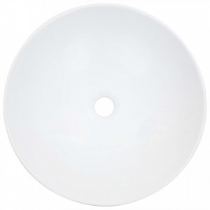 Chiuvetă de baie, alb, 41x12,5 cm, ceramică - Img 3