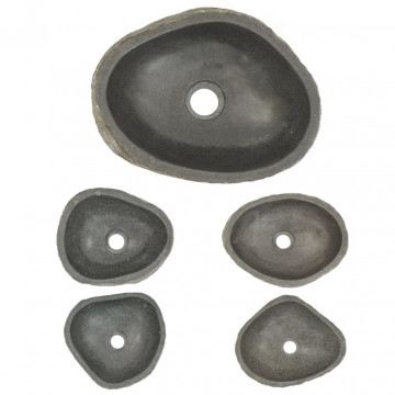 Chiuvetă din piatră de râu, 30-37 cm, oval - Img 8