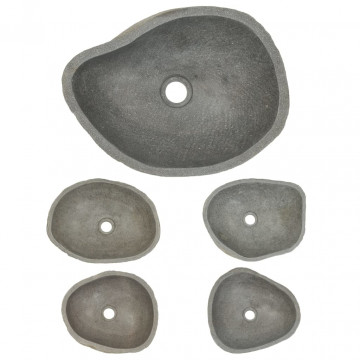 Chiuvetă din piatră de râu, 38-45 cm, ovală - Img 4