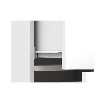 Comoda mini stela 1d4s, pal alb, 90x95x45 cm - Img 13