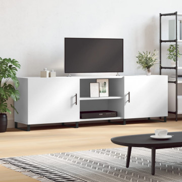 Comodă TV, alb, 150x30x50 cm, lemn compozit - Img 1