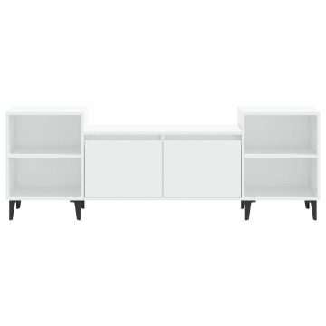 Comodă TV, alb, 160x35x55 cm, lemn prelucrat - Img 8