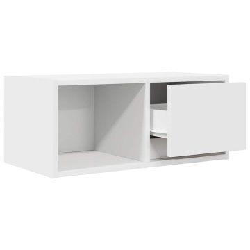 Comodă TV, alb, 60x31x25,5 cm, lemn prelucrat - Img 8