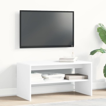Comodă TV, alb, 80x40x40 cm, PAL - Img 3