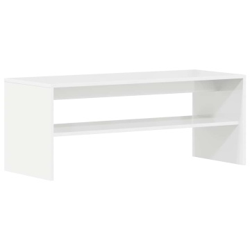 Comodă TV, alb lucios, 100 x 40 x 40 cm, PAL - Img 2
