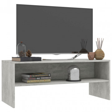 Comodă TV, gri beton, 100 x 40 x 40 cm, PAL - Img 3