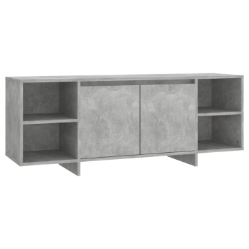 Comodă TV, gri beton, 130x35x50 cm, PAL - Img 2