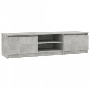 Comodă TV, gri beton, 140 x 40 x 35,5 cm, PAL - Img 2