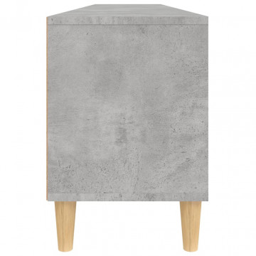 Comodă TV, gri beton, 150x30x44,5 cm, lemn prelucrat - Img 7