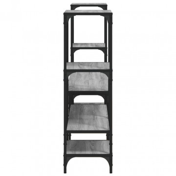 Comodă TV, gri sonoma, 206,5x28,5x95 cm, lemn compozit - Img 5