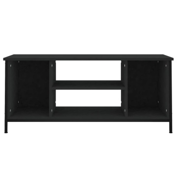 Comodă TV, negru, 102x35x45 cm, lemn prelucrat - Img 8