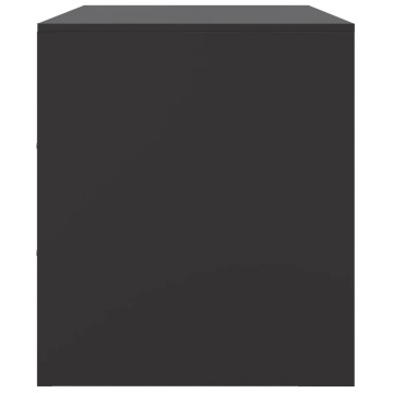 Comodă TV, negru, 99x39x44 cm, oțel - Img 7