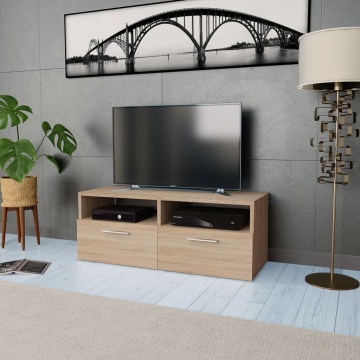 Comodă TV, PAL, 95 x 35 x 36 cm, culoarea stejarului - Img 1
