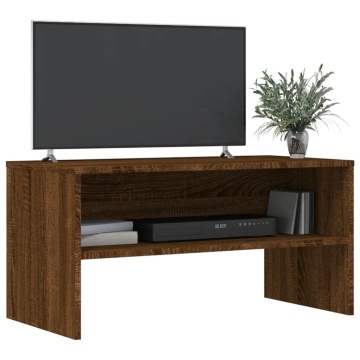 Comodă TV, stejar maro, 80x40x40 cm, lemn prelucrat - Img 3