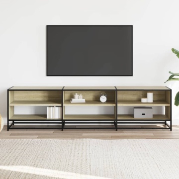 Comodă TV, stejar sonoma, 180x40x46 cm, lemn prelucrat - Img 3