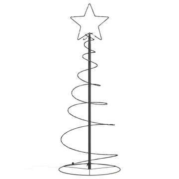 Con de lumină pentru brad de Crăciun 80 LED-uri alb cald 120 cm - Img 3