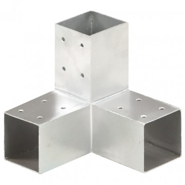 Conectori de grindă, formă Y, 4 buc, 71x71 mm, metal galvanizat - Img 2