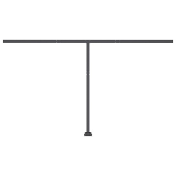 Copertină automată cu LED&senzor vânt, albastru&alb, 450x350 cm - Img 5