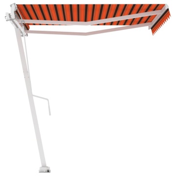 Copertină autonomă retractabilă automat, oranj&maro 350x250 cm - Img 2