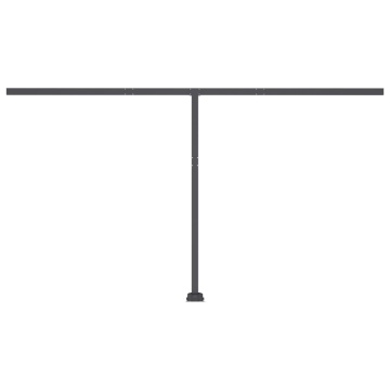 Copertină autonomă retractabilă manual, antracit, 400x300 cm - Img 6