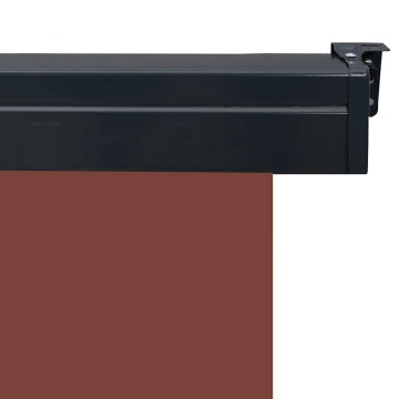 Copertină laterală de balcon, maro, 100 x 250 cm - Img 6