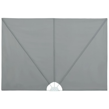 Copertină laterală pliabilă de terasă, gri, 300x200 cm - Img 2