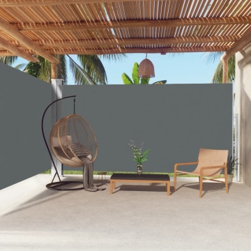 Copertină laterală retractabilă, antracit, 200x600 cm - Img 1