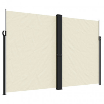 Copertină laterală retractabilă, crem, 220x1000 cm - Img 2