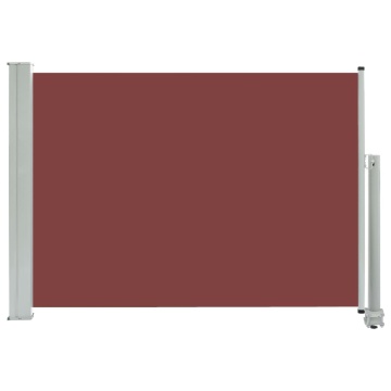 Copertină laterală retractabilă de terasă, maro, 80 x 300 cm - Img 2