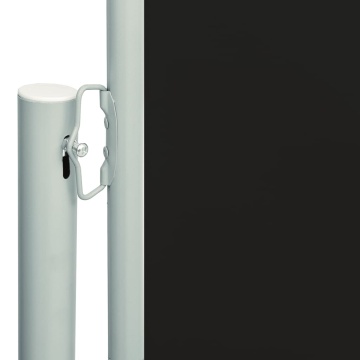 Copertină laterală retractabilă de terasă, negru, 117x600 cm - Img 3