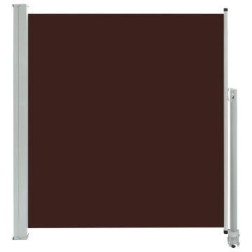 Copertină laterală retractabilă, maro, 140 x 300 cm - Img 2