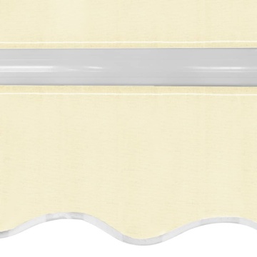 Copertină pliabilă cu acționare manuală, 400 cm, crem - Img 4