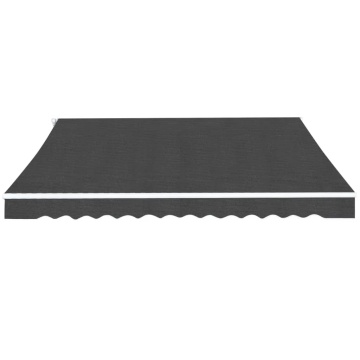 Copertină pliabilă cu acționare manuală, 500 cm, antracit - Img 2